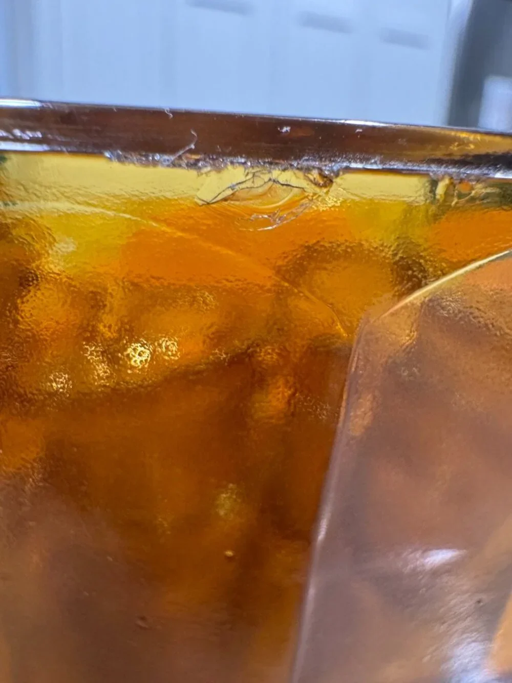 Indiana Glass Company Amber Punch Bowl With Glasses Tiara Sandwich Pattern